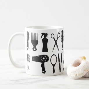 Mug Outil de coiffure pour machine à café motif