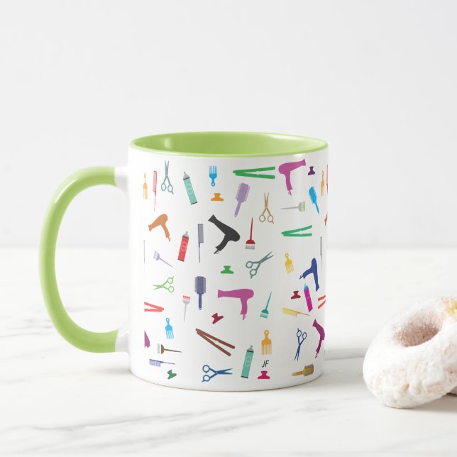 Mug Outils 2 de coiffures (Avec donut)