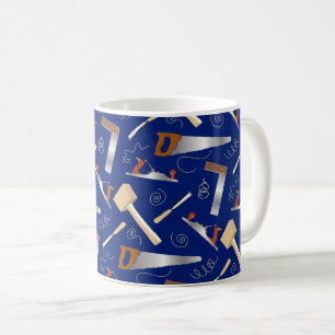 Mug Outils de travail du bois amusant Carpenter