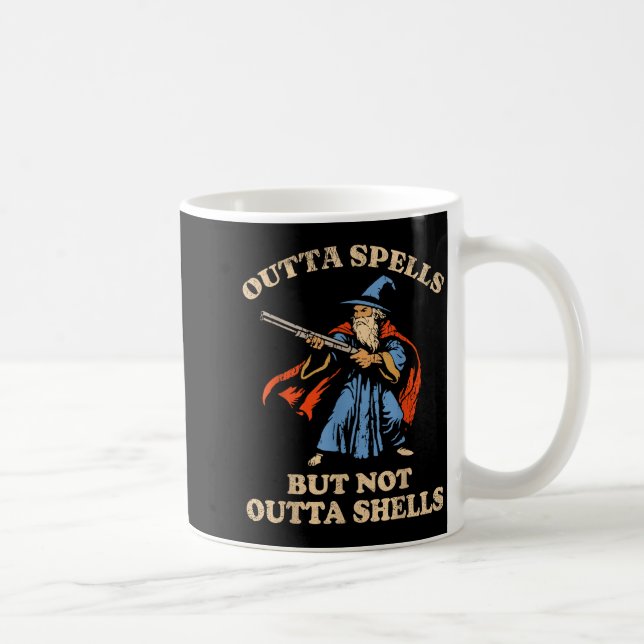 Mug Outta Spells But Not Outta Shells Wizard Fantasy M (Droite)