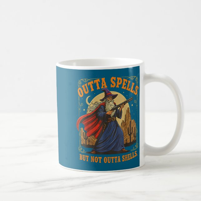 Mug Outta Spells But Not Outta Shells Wizard Fantasy M (Droite)