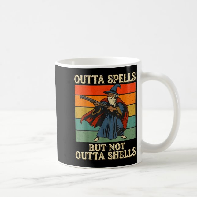 Mug Outta Spells But Not Outta Shells Wizard Retro Fan (Droite)