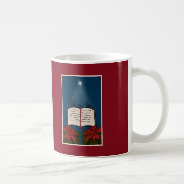 Mug Ouvrez le message de Noël de bible (Droite)