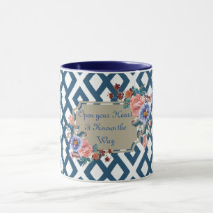Mug Ouvrez votre coeur il connaît la façon dont le con