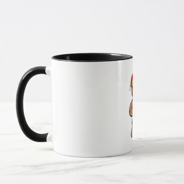 Mug Ouvrier de construction en pain d'épices Noël 2026 (Gauche)