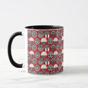 Mug Ovales à motifs gris
