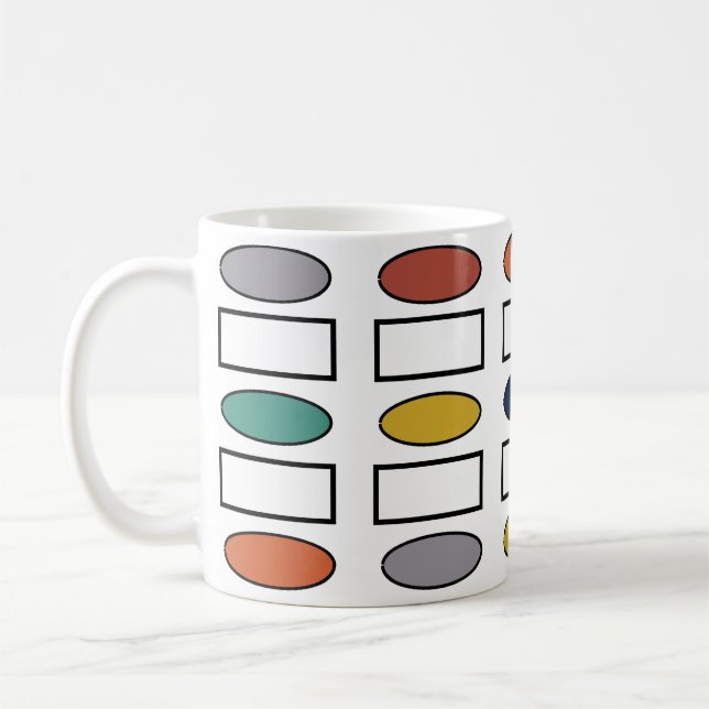 Mug Ovales et rectangles (Gauche)