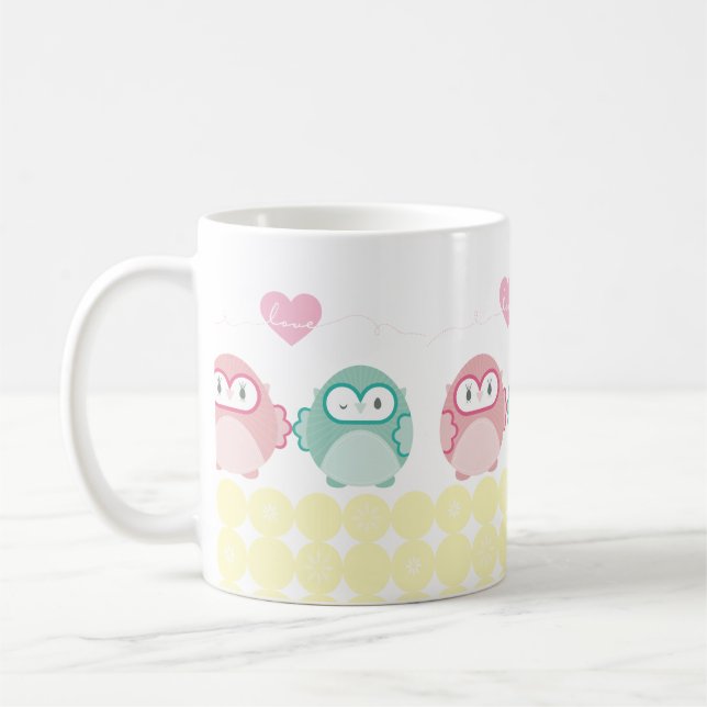 Mug OWL LOVE :: fille douce + garçon (Gauche)