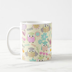 Mug Owl Pastel Jaune
