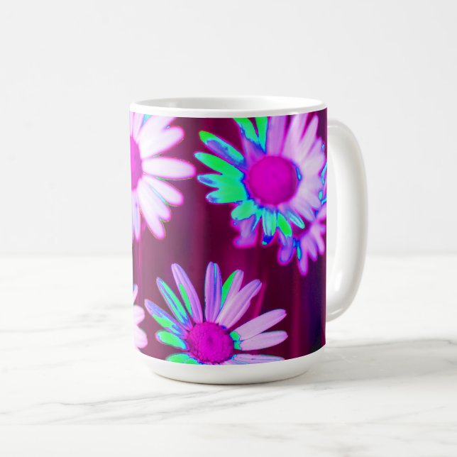 Mug Oxeye Daisy Meadow Pop Art Style (Devant droit)