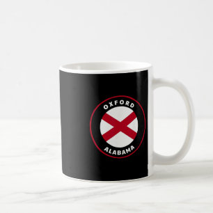 Mug Oxford Alabama Al Drapeau de l'État Badge Vacances