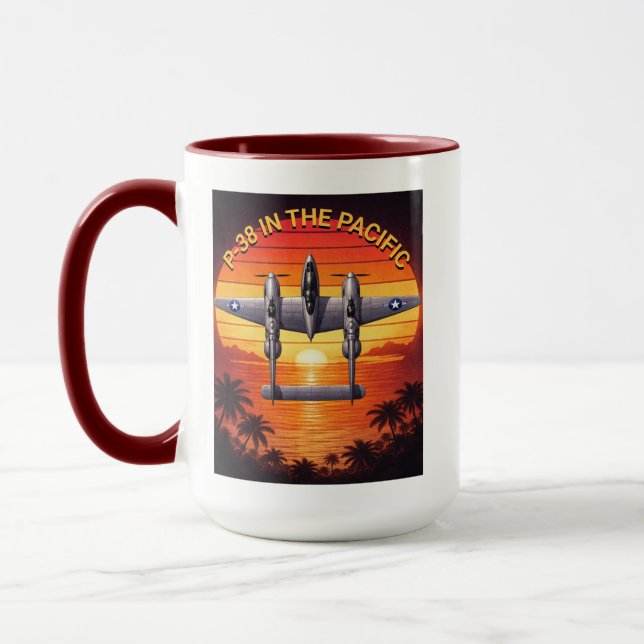 Mug P-38 Lightning dans le théâtre du Pacifique (Gauche)