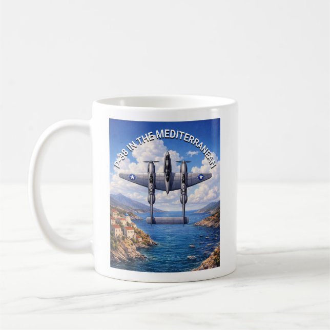 Mug P-38 Lightning dans le théâtre méditerranéen (Gauche)