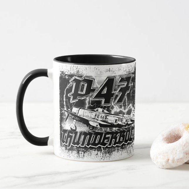 Mug P-47 Thunderbolt (Avec donut)