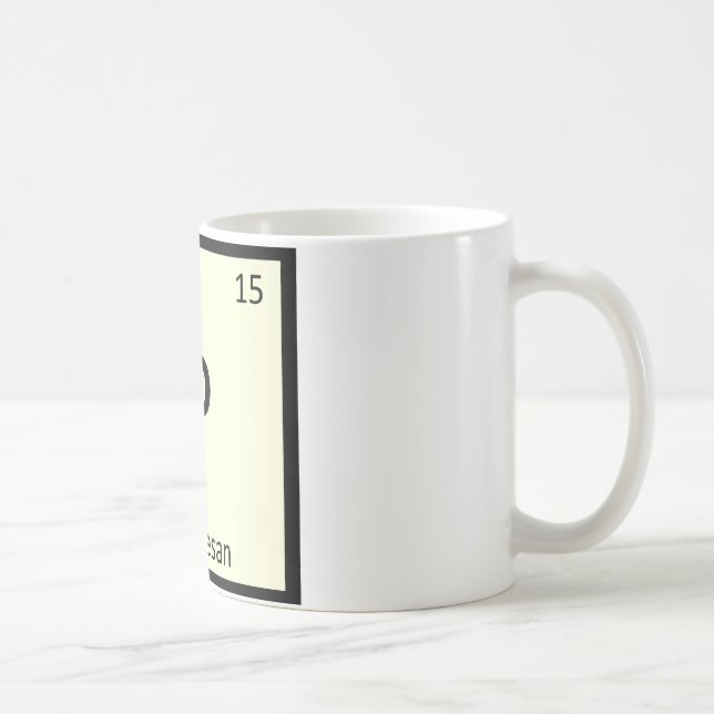 Mug P - Chimie du fromage Parmesan Tableau périodique (Droite)