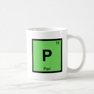 Mug P - Dieu Pan Chimie Symbole du tableau périodique