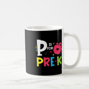 Mug P est pour la rentrée scolaire pré-maternelle Prem