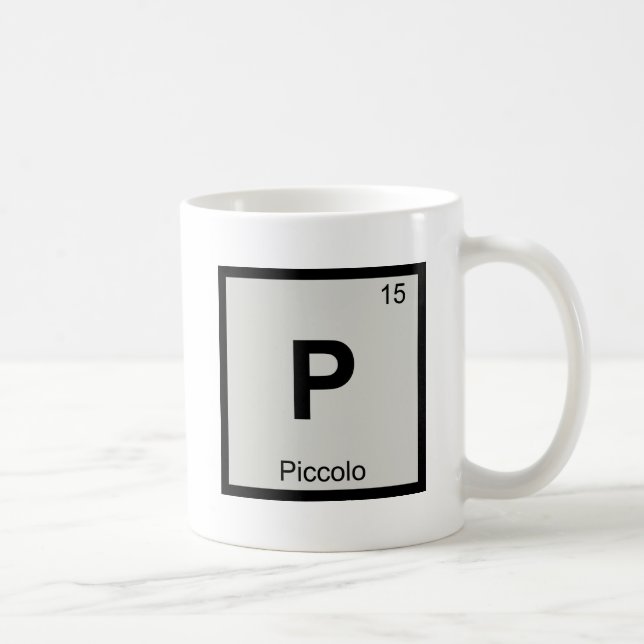 Mug P - Musique Piccolo Chimie Symbole du tableau péri (Droite)