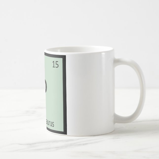 Mug P - Plesiosaurus Dinosaure Chimie Tableau Périodiq (Droite)