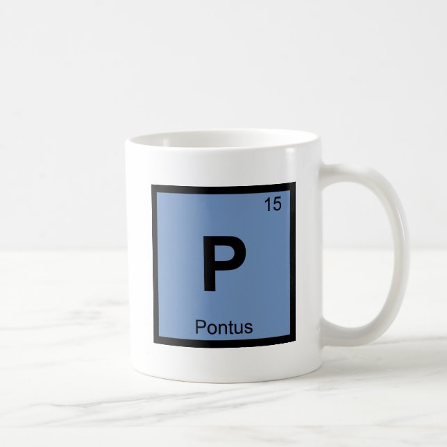 Mug P - Pontus Chimie Grecque Symbole du tableau pério (Droite)