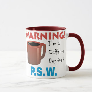 Mug P.S.W. déshérité par caféine