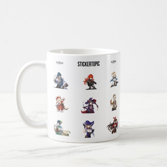 Mug Pack de caractères Genshin Impact (Gauche)
