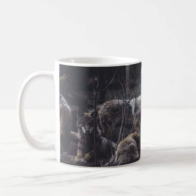 MUG PACK DE LOUPS EN FORMATION ROCK (Gauche)