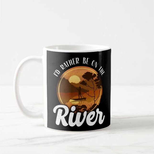 Mug Paddleboard SUP Je Préférerais Être Sur Le River G (Gauche)