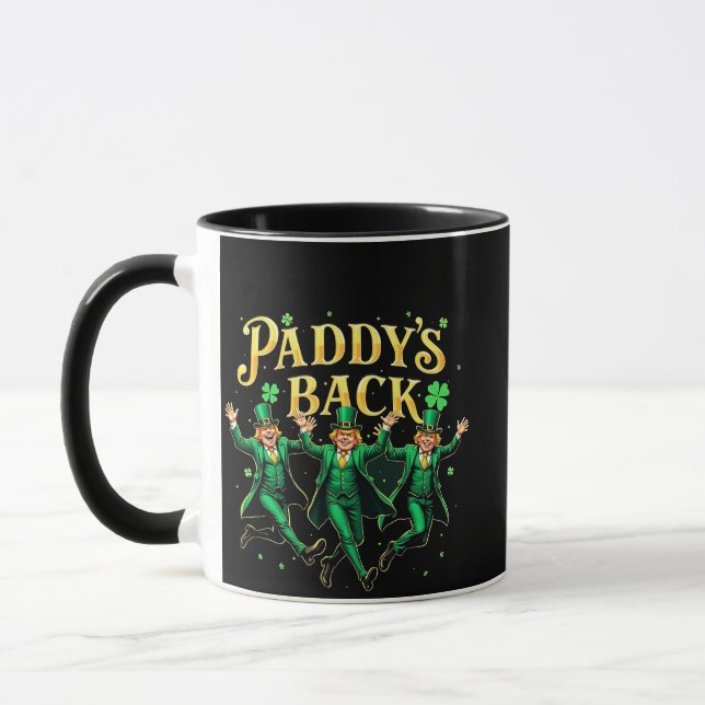 Mug Paddy's Back Funny St Patrick's Day Trump Support (Gauche)