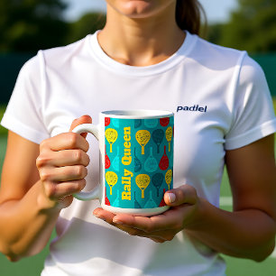 Mug Padel Racket Fuel, texte personnalisé