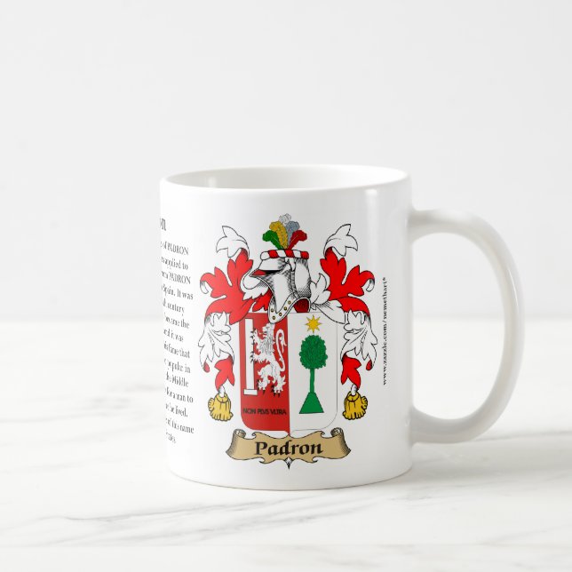 Mug Padron, l'origine, la signification et la crête (Droite)