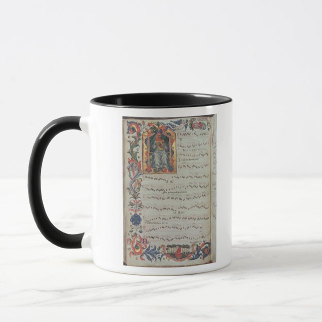 Mug Page de notation musicale avec historiated (Gauche)