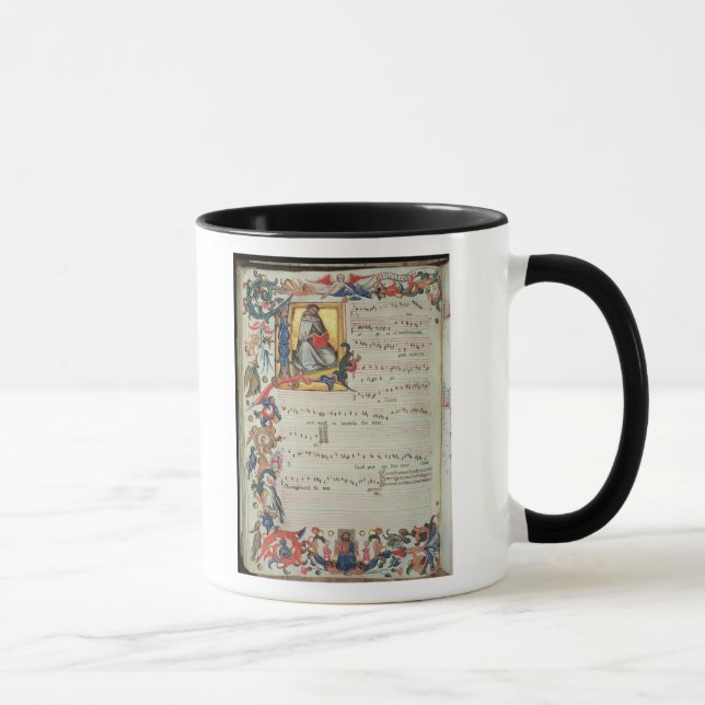 Mug Page de notation musicale avec historiated (Droite)