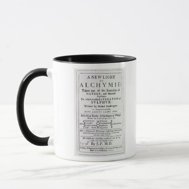 Mug Page titre à l'édition en anglais (Gauche)