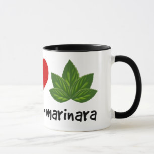 Mug Paie Amour Marinara Basil Feuilles