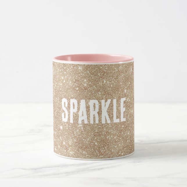 Mug Paillettes dorées scintillantes (Centre)