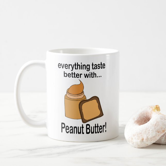 Mug Pain au Beurre de Cacahuète Nourriture Mignon  (Avec donut)