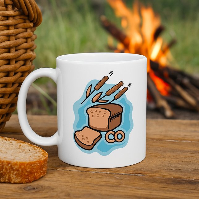 Mug Pain complet rustique Cuisine de ferme (Créateur téléchargé)