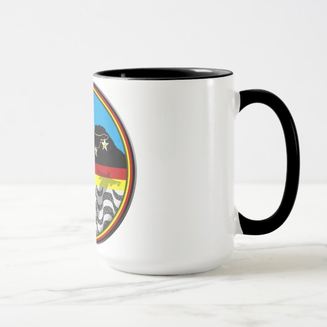 Mug Pain de sucre de Copacabana le Christ le football (Droite)