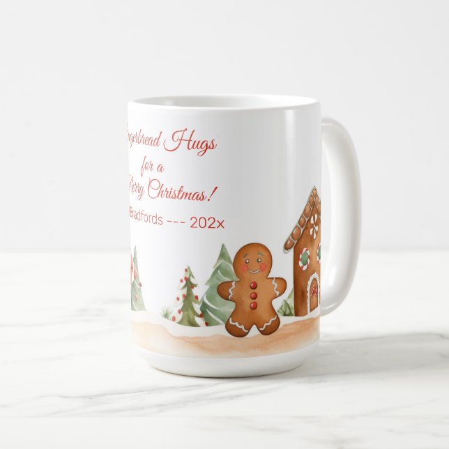 Mug Pain d'épices câlins Joyeux Noël Musique (Devant droit)
