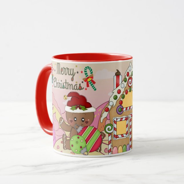 Mug Pain d'épices de Noël mignon (Devant gauche)