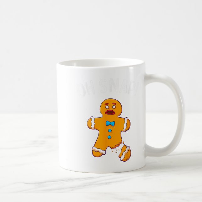 Mug Pain d'épices Homme Oh Snap Noël Funny Cookie Bak (Droite)