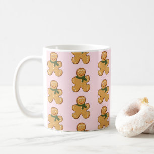 Mug Pain d'épices rose Homme Cookie Motif de Noël