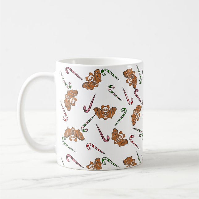 Mug Pain d'épices Squelette Bat (Gauche)