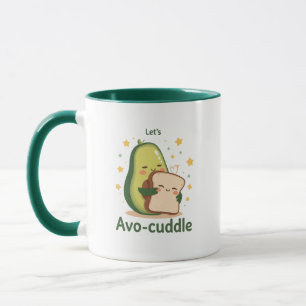 Mug Pain grillé étreignant un avocat réconfortant
