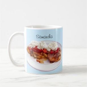 Mug Pain Sucré Aux Fraises Et À La Crème