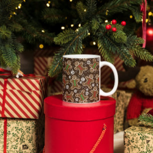 Mug Pains d'épices Brown Red Green Christmas