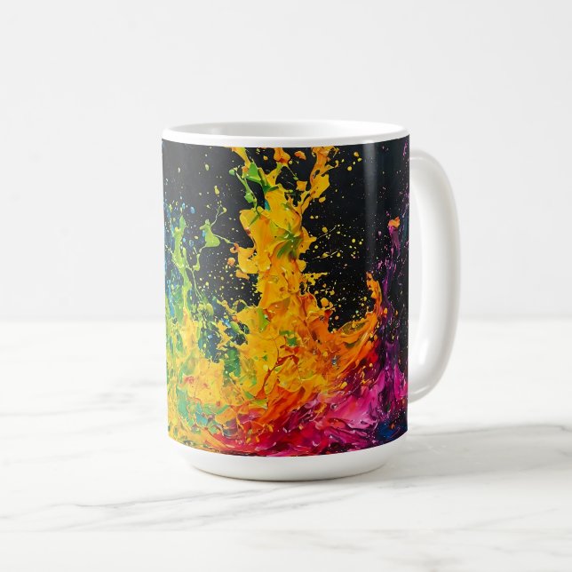 Mug Paint coloré (Devant droit)