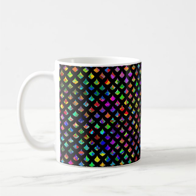 Mug Paint Splatter Mermaid Scales (Gauche)