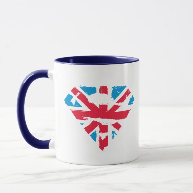 Mug Paint Strokes British S-Shield (Gauche)